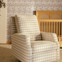 Load image into Gallery viewer, Crewe Tan Gingham Recliner
