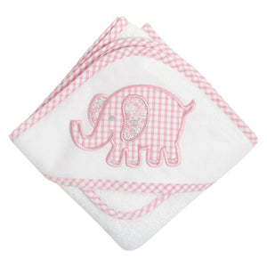 Pink Elephant Hooded Towel Set